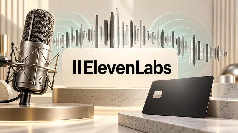 ElevenLabs: микрофон, звуковая волна и международная карта
